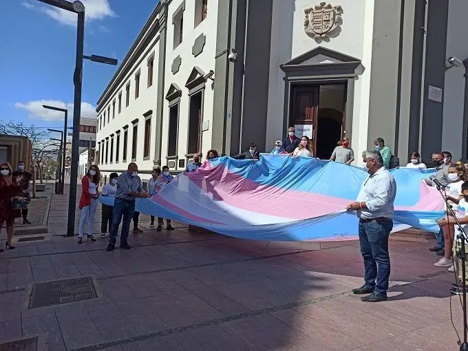 La bandera en el Cabildo de Fuerteventura
