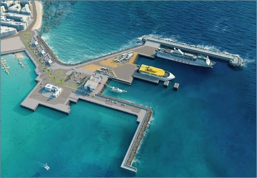 Infograf&iacute;a  del Proyecto de la nueva D&aacute;rsena del Puerto del Corralejo