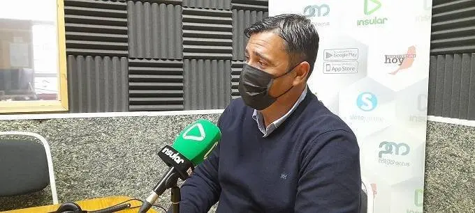 Jos&eacute; Juan Herrera Martel en Radio Insular en enero de 2022