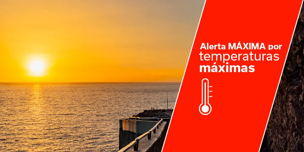 Alerta m&aacute;xima por temperaturas m&aacute;ximas