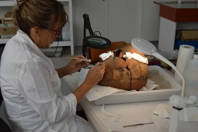 Sonia Argano, restauradora de materiales arqueol&oacute;gicos 680