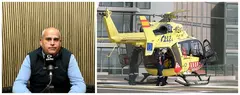 Tom&aacute;s P&eacute;rez y helic&oacute;ptero medicalizado