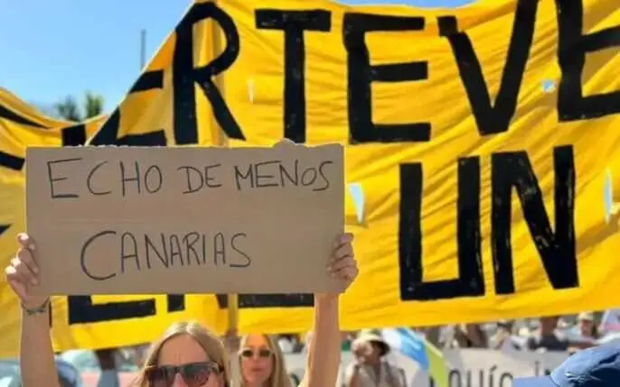 Movilización en Corralejo Imagen de Radio Insular Fuerteventura