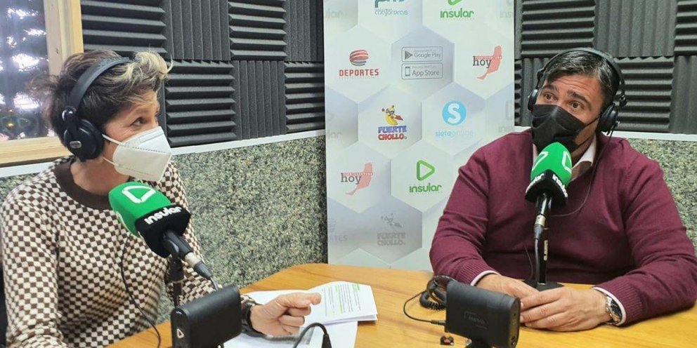 Moratinos y Herrera en Radio Insular