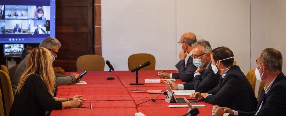 Reunión de la Comisión Mixta para la Reconstrucción de La Palma