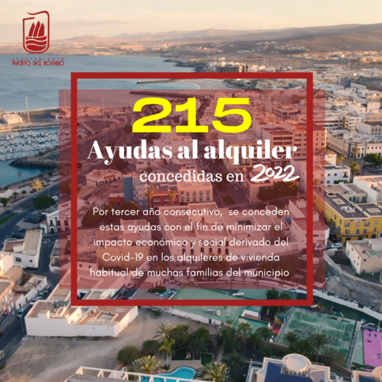 CARTEL AYUDAS AL ALQUILER CONCEDIDAS EN 2022 - 215 - CONCEJALÍA DE VIVIENDA
