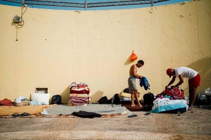 MIgrantes en Puerto del Rosario