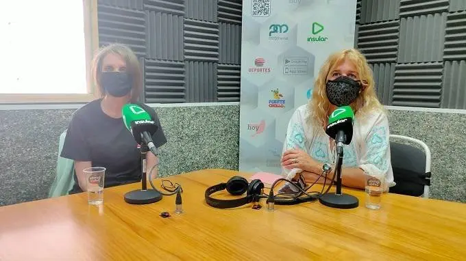 Mayca Fajardo y Elena Fernández