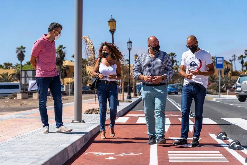 Finalizan obras para mejorar la accesibilidad en la zona de la Biblioteca y el Auditorio de Corralejo