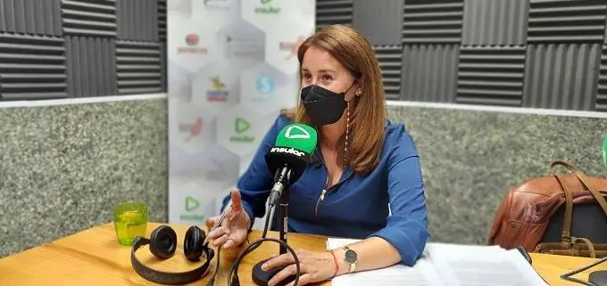 Lola García, en Radio Insular, marzo de 2022