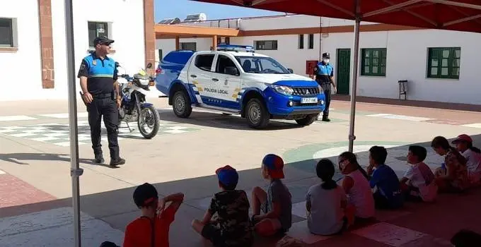 Niños campamento de Tefía julio de 2022