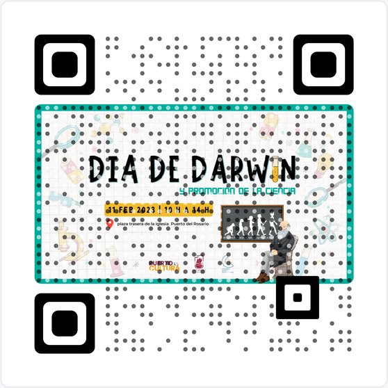 código QR INFORMACIÓN- DÍA DE DARWIN - CULTURA