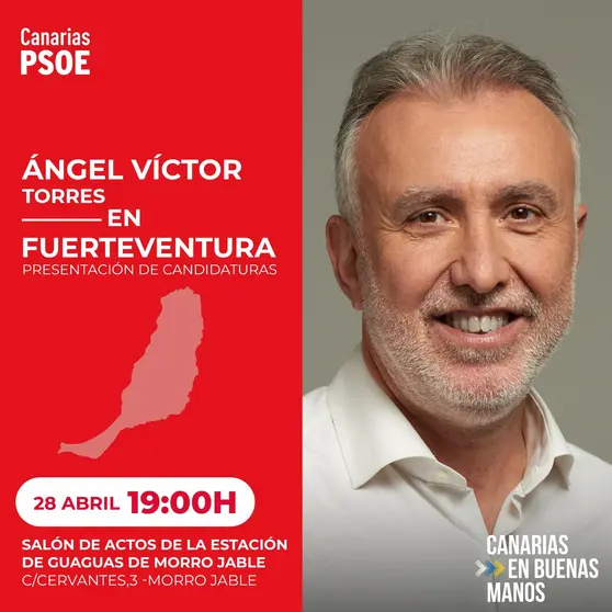 Acto de prensetación de candidaturas 28 de abril.