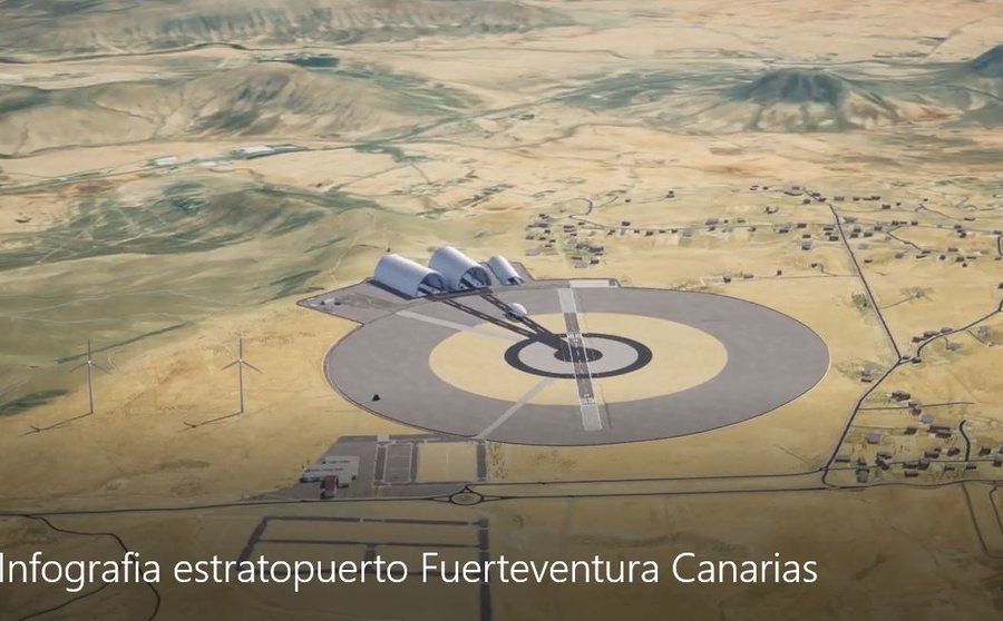 Infografía Estratopuerto de Fuerteventura