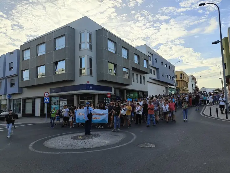 manifestación por el agua