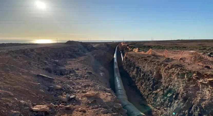 tubería agua desde Puerto a La Herradura