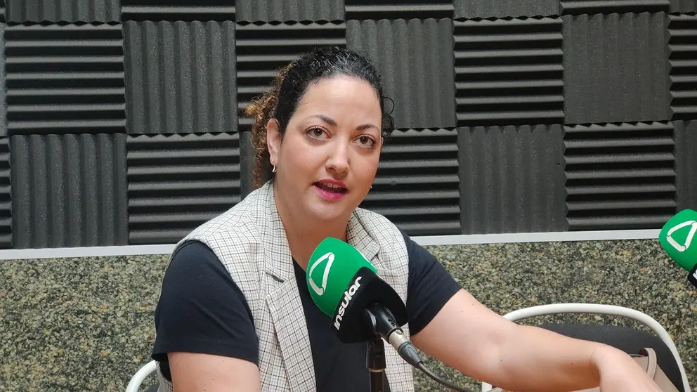 Jana González durante la entrevista