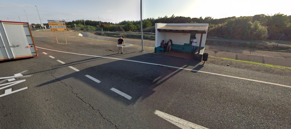 PARADA DE GUAGUAS EL MATORRAL GOOGLE earth