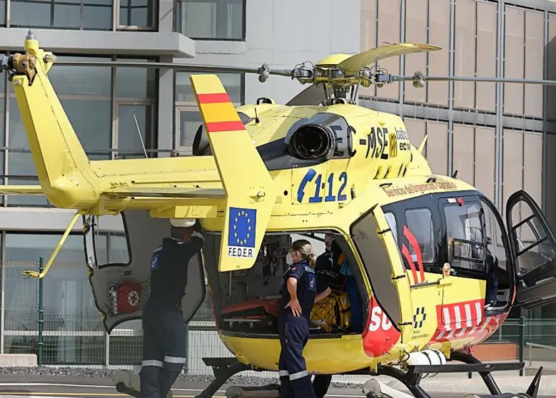 helicoptero de sanidad