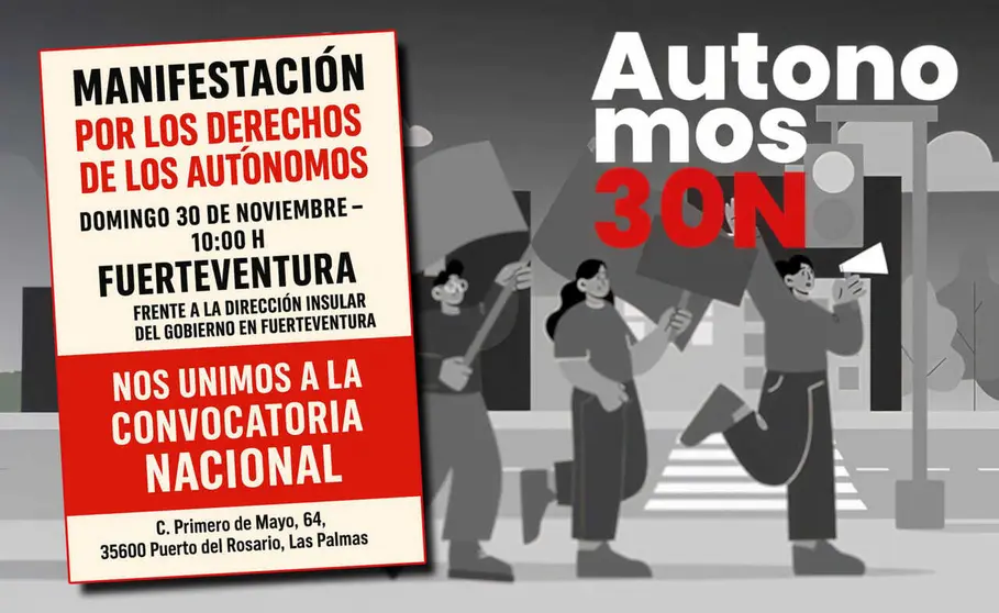Autónomos manifestación