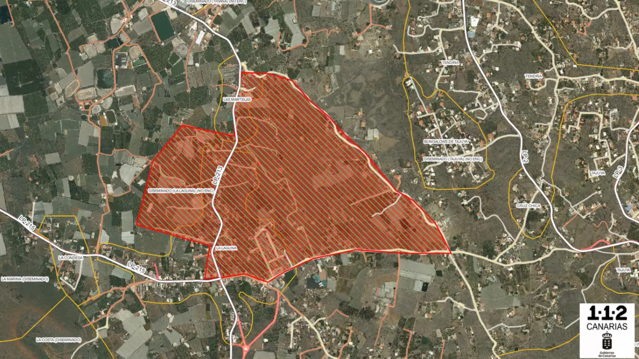 Per&iacute;metro zona evacuada