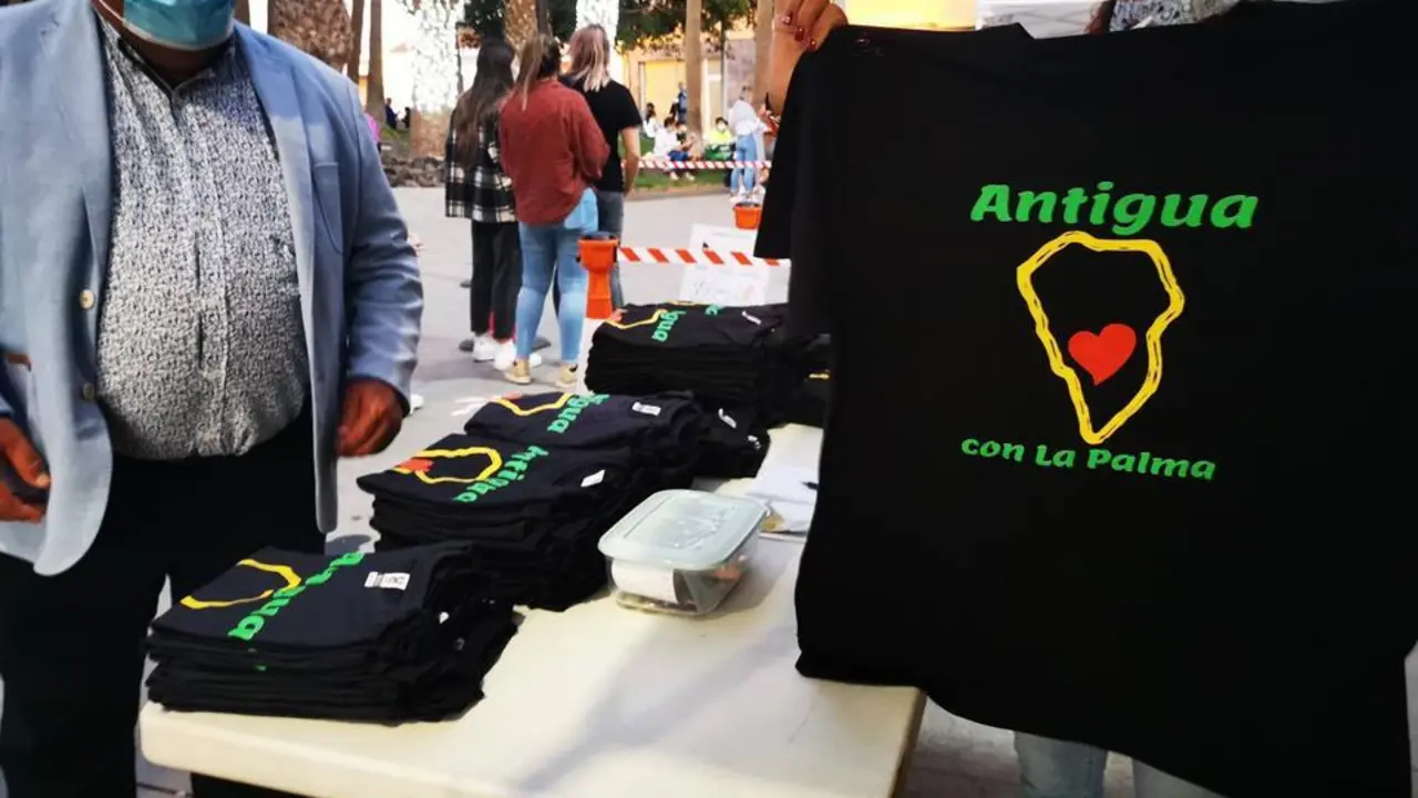 Camisetas Solidarias de Antigua con La Palma este domingo en el Mercado Agr&iacute;cola
