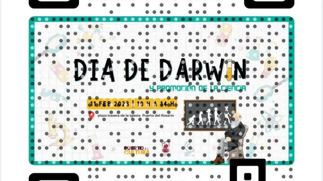 c&oacute;digo QR INFORMACI&Oacute;N- D&Iacute;A DE DARWIN - CULTURA