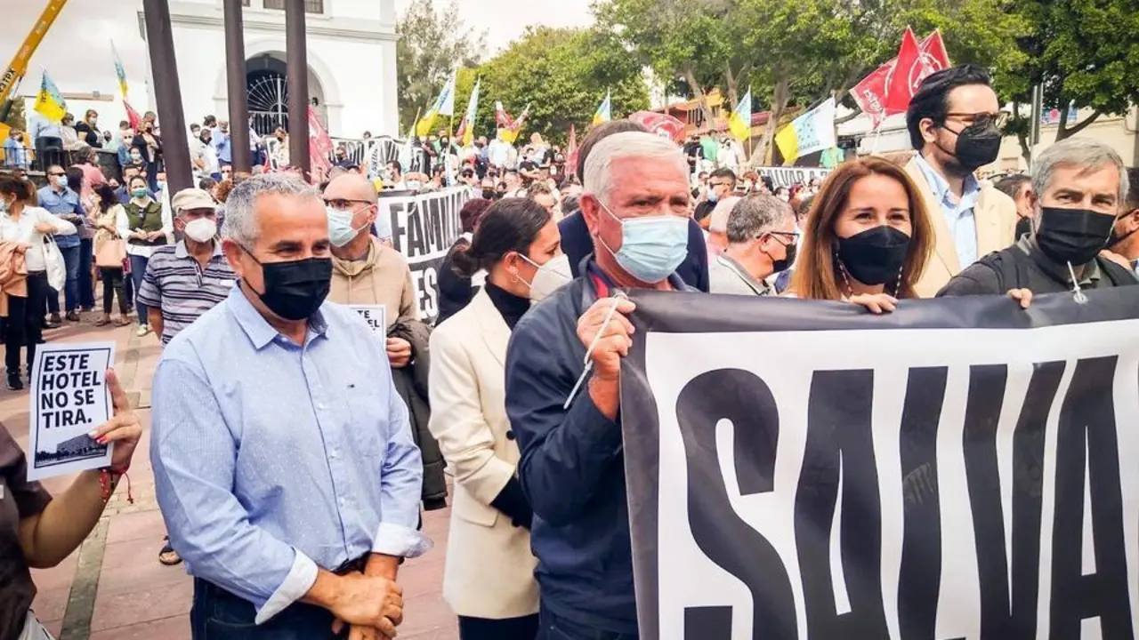 FOTO DE ARCHIVO DE MANIFESTACIÓN HOTEL