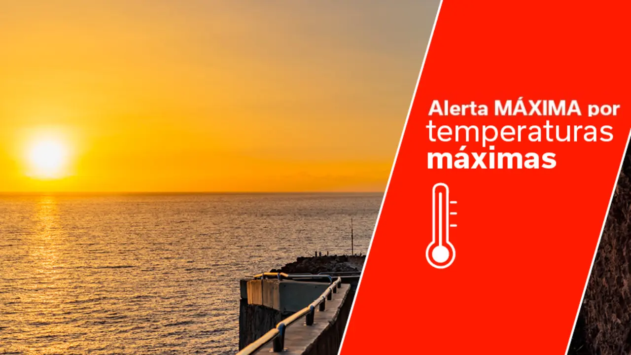 Alerta m&aacute;xima por temperaturas m&aacute;ximas