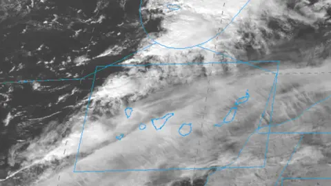 Imagen de AEMET frente frío en Canarias