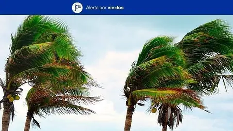 Alerta por viento