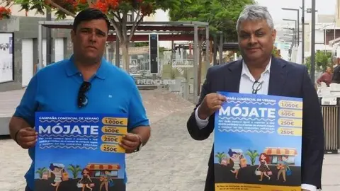 José Juan Herrera Martel y Juan Jiménez (derecha)