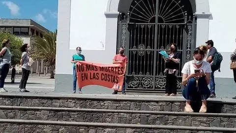 Concentración No Más Muertes en las Costas