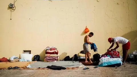 MIgrantes en Puerto del Rosario