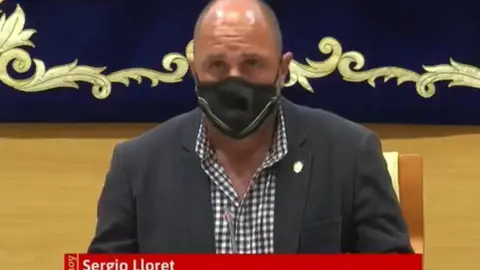 Sergio Lloret en la rueda de prensa