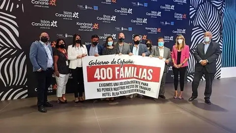 Instituciones y patronal, dando voz a las familas del Hotel Riu Oliva Beach