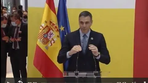 Sánchez presenta el pasaporte sanitario en Fitur 2021