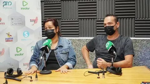 Yaiza Feo y Samuel Pérez, padres de Gabriel