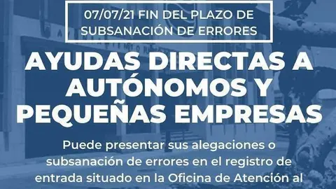Fin subsanación de errores