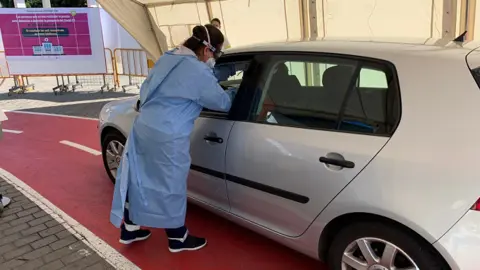 Punto de toma de muestras COVID