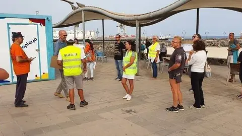 Manifestación de negacionistas en Puerto del Rosario