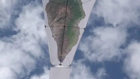 Cometa con la imagen de La Palma