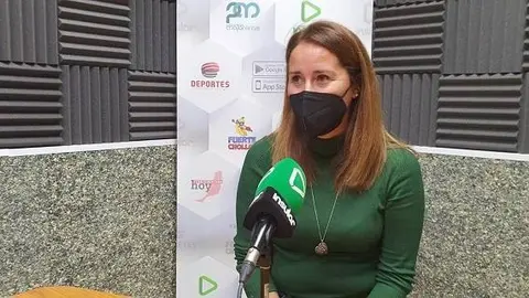 Lola García en Radio Insular, diciembre de 2021