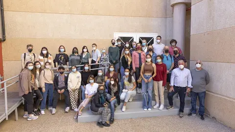 recepción ALUMNADO ERASMUS + CASA CULTURA PTO. CONCEJAL EDUCACIÓN, Eduardo Tarquis