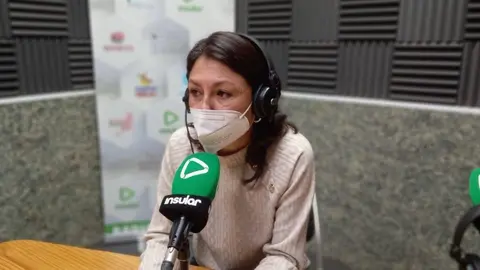 Paloma Hernández en Radio Insular