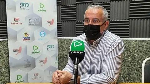 Mario Cabrera en Radio Insular, febrero de 2022