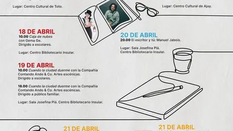 13 abril 2022  Programación Día del Libro