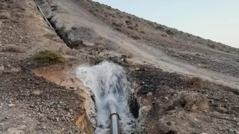 Tubería en el campo