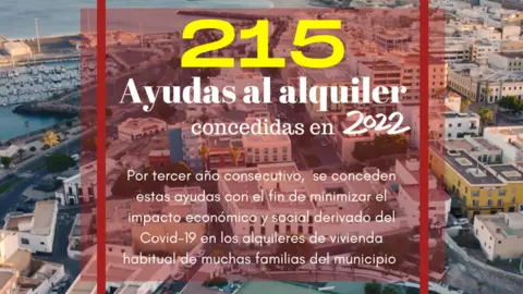 CARTEL AYUDAS AL ALQUILER CONCEDIDAS EN 2022 - 215 - CONCEJALÍA DE VIVIENDA