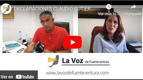 Claudio y Lola en La Voz de Fuerteventura